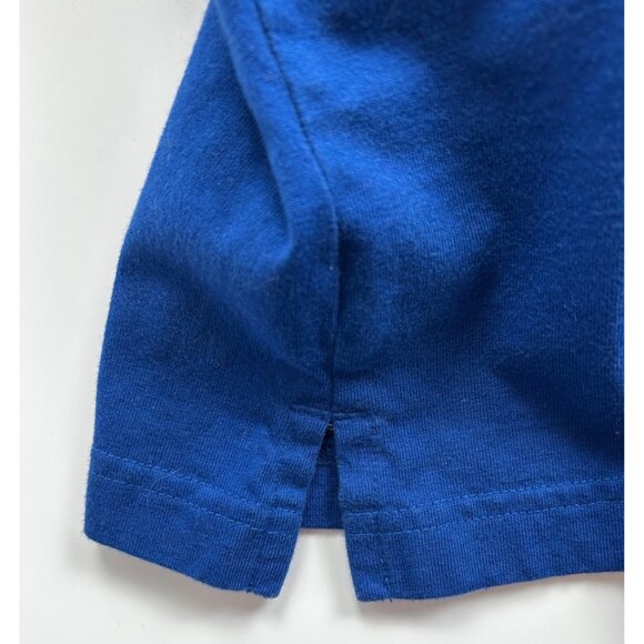 Duluth Trading Polo Shirt Mens 2XL Cobalt Blue Longtail Elevated Casual Classic - Picture 6 of 6